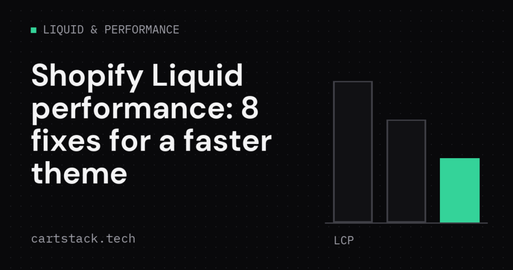 Cover graphic for Shopify Liquid performance fixes